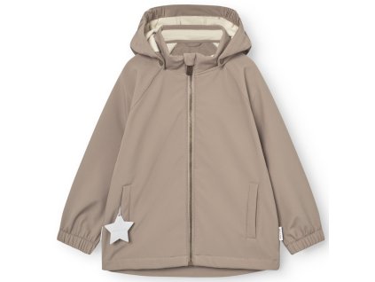 Dětská softshellová bunda v hnědé barvě od Mini A Ture