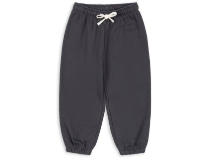 Dětské tepláky z organické bavlny v tmavě modré barvě od Konges Sløjd