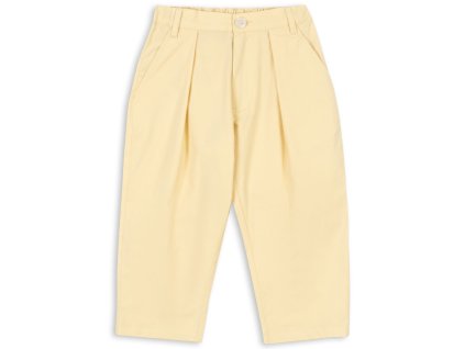 Dětské kalhoty ve žluté barvě se střihem Chino od Konges Sløjd