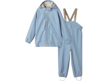 Nepromokavý set do deště - kalhoty a bunda s modrými proužky od MarMar