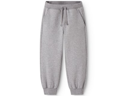 Dětské tepláky v šedé barvě se zavazováním na šňůrku od MarMar