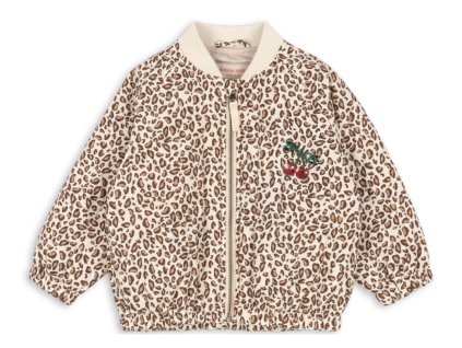 Dětský bomber s podšívkou v leopradím vzoru od Konges Sløjd