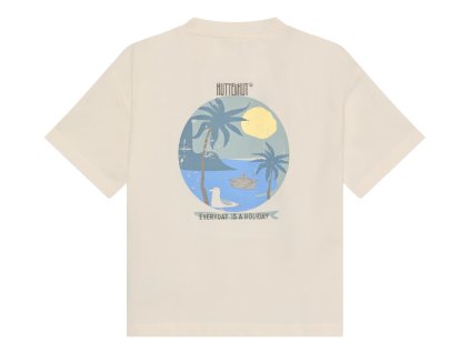 Dětské triko s krátkým rukávem a potiskem na zádech od HutteliHut