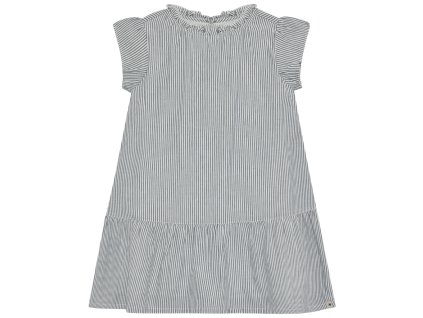 Dívčí bavlněné šaty s modrými proužky od HutteliHut