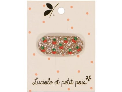 Třpytivá sponka s třešničkami