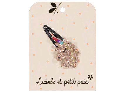 Třpytivá sponka s jednorožcem