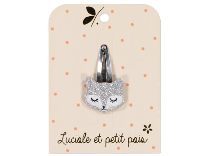 Třpytivá sponka s liškou