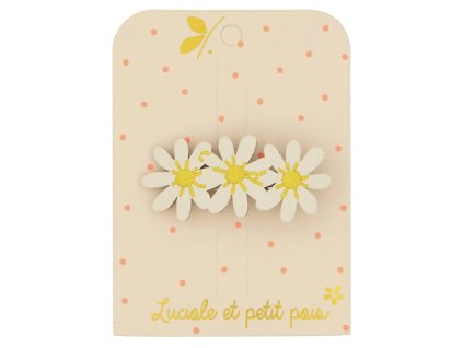 Třpytivá spona s kytičkami