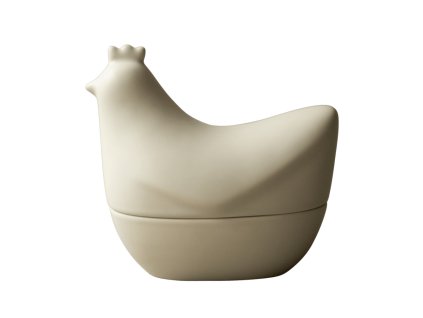 Keramická dóza ve tvaru slepičky od švédské značky DBKD