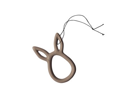 Keramická ozdoba ve tvaru roztomilého zajíčka