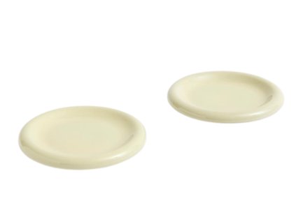 Sada 2 talířů z kolekce Barro v pistáciové barvě od značky HAY