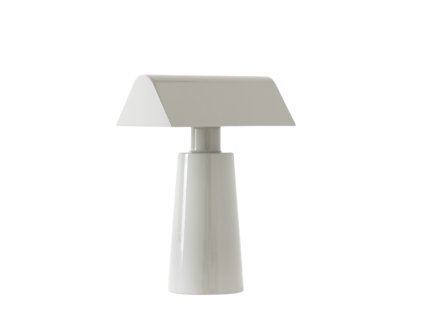 Přenosná lampa Caret z lakované oceli v šedé barvě od &Tradition