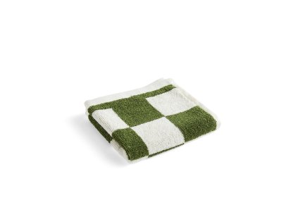 Malý kostkovaný ručník v kombinaci zelené a bílé barvy od HAY
