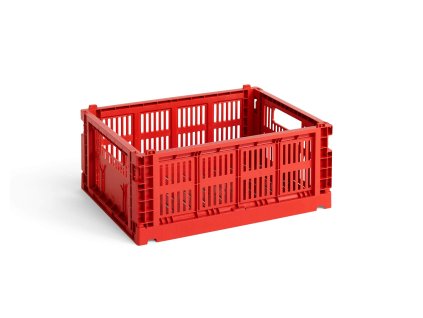 Úložný box Colour Crate Medium v červené barvě do HAY