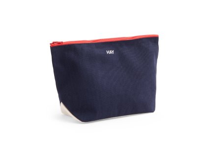 Praktické pouzdro se zapínáním na zip v tmavě modré barvě od značky HAY