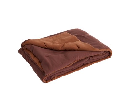 Prošívaná oboustranná venkovní deka v hnědo-červené barvě od HAY