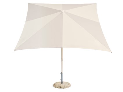 Slunečník z kolekce Terrazza v kombinaci krémové a šedé s rozměrem 240 cm od HAY