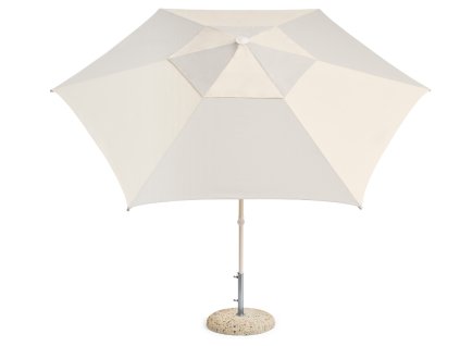 Slunečník z kolekce Terrazza v kombinaci krémové a šedé s rozměrem 300 cm od HAY
