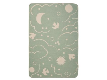 Dětská deka v zelené barvě od ferm Living
