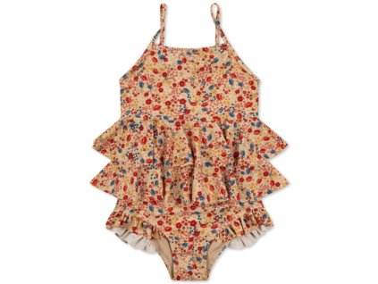 Jednodílné dívčí plavky Manuca Frill "Villetta" Konges Sløjd