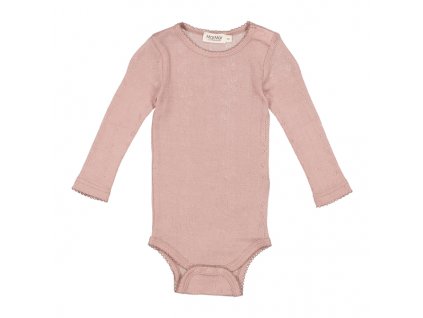 Merino body se vzorkem "Burnt Rose"