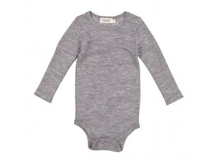 Merino body se vzorkem "Grey Melange"