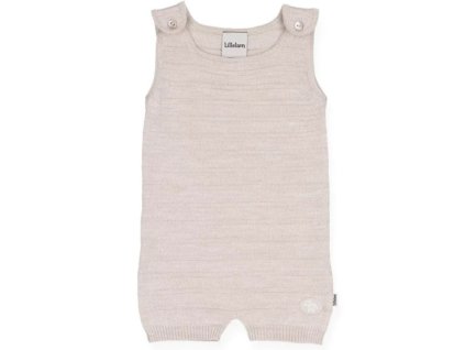 Lehký merino overal bez rukávů Luca "Light Beige" Lillelam
