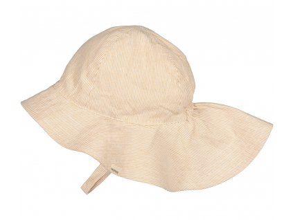 Bavlněný klobouček Alba Long Baby "Dijon Stripe"