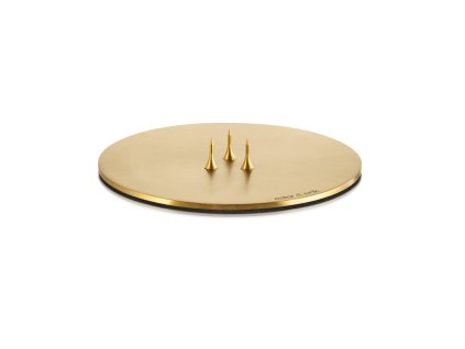 Kovový svícen Plate "Gold Matt" Ester & Erik