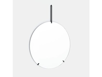 Kulaté nástěnné zrcadlo Ø70 cm "Black" Moebe
