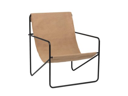 Křeslo Desert Lounge "Black / Sand" ferm LIVING