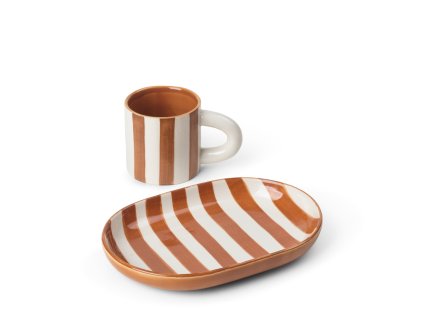 Svačinová sada Milu "Terracotta" ferm LIVING, svačinová sada pro děti