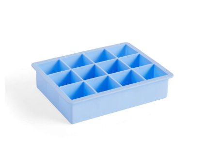 Silikonová forma na led Square XL v modré barvě od značky HAY
