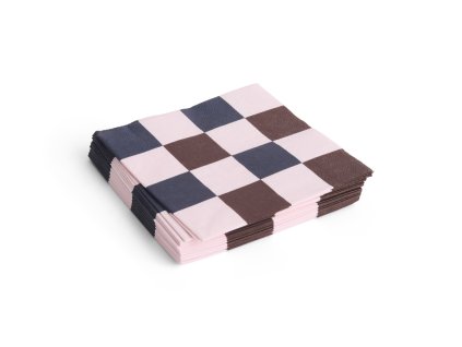 Ubrousky Pattern "Light pink, Bordeaux and Black Check" HAY
