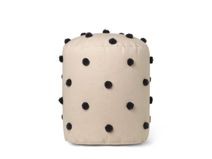 Pouf Dot Tufted "Sand / Black" ferm LIVING