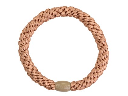 Gumička do vlasů Kknekki v broskvové barvě od značky Bon Dep