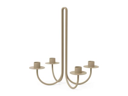 Ocelový svícen Sway Candelabra "Cashmere" ferm LIVING