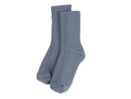 Wool Sock Rib HS0001215 Medium Blue