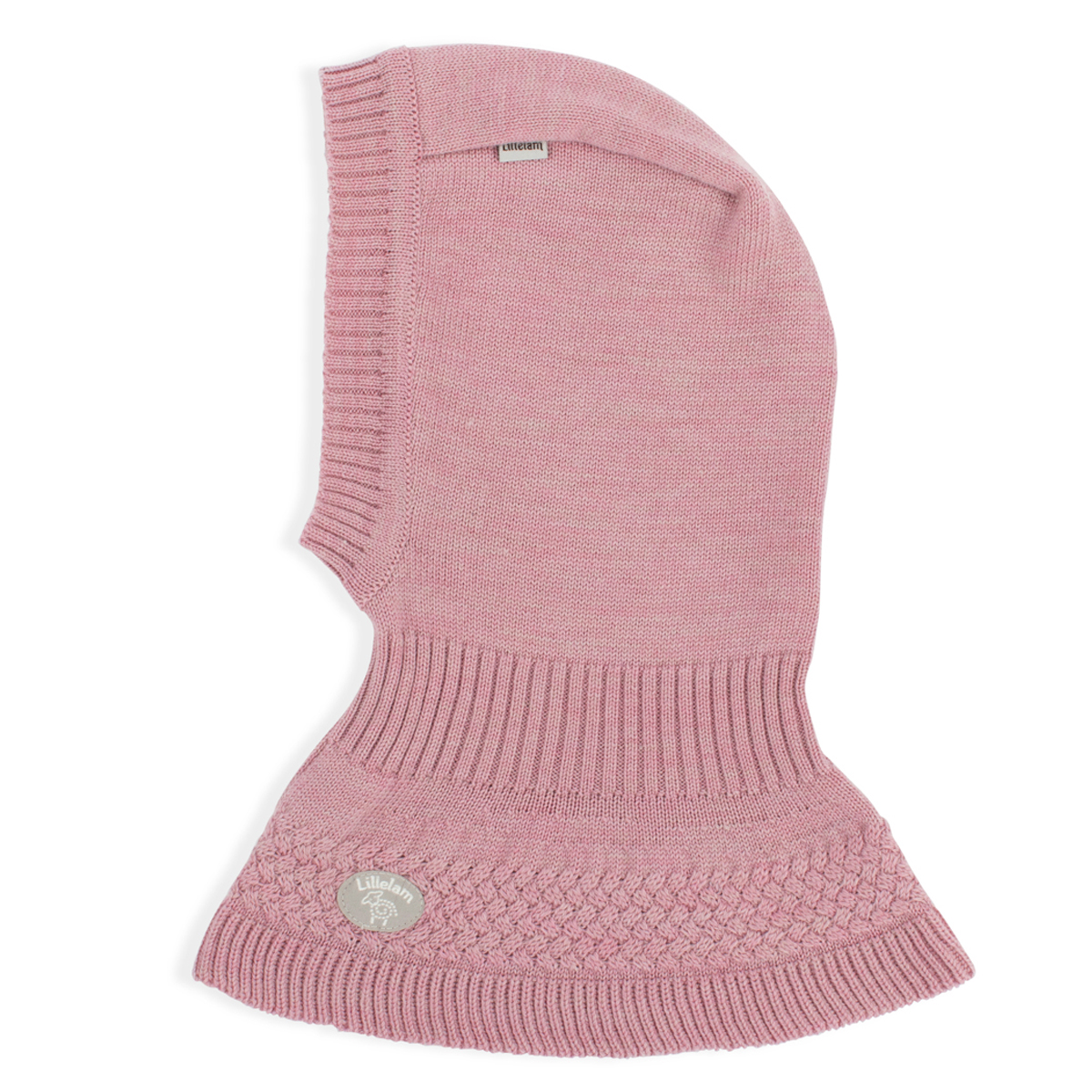 Merino kukla Balaclava "Heather" Lillelam VELIKOST: 1-1,5 roku