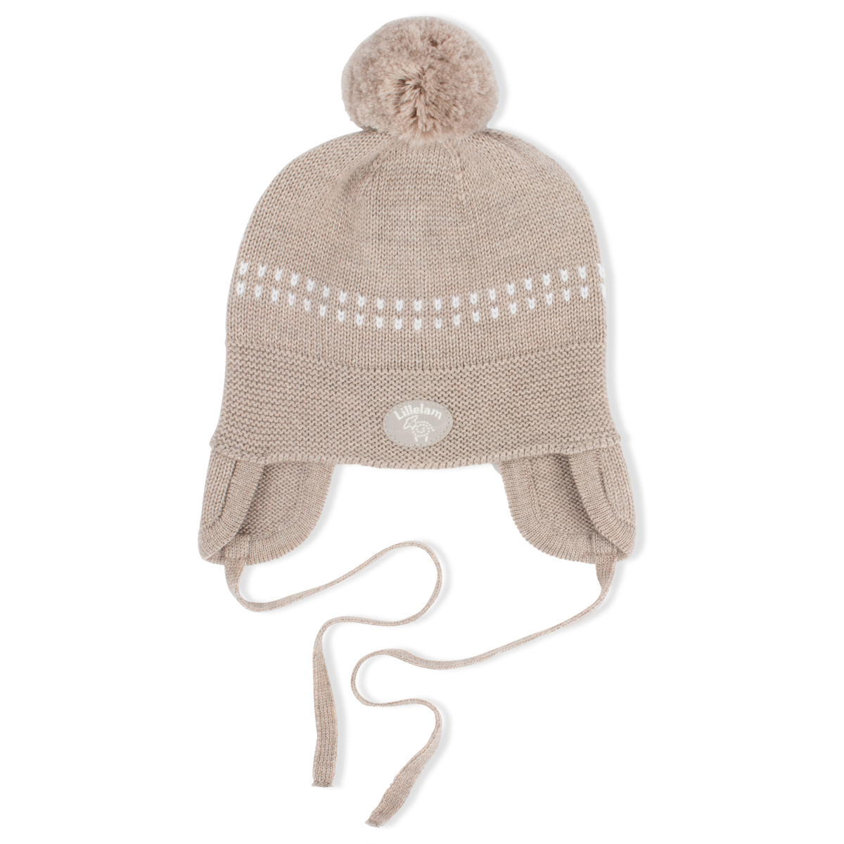 Dětská merino čepice Classic "Beige" Lillelam VELIKOST: 1,5-2 roky
