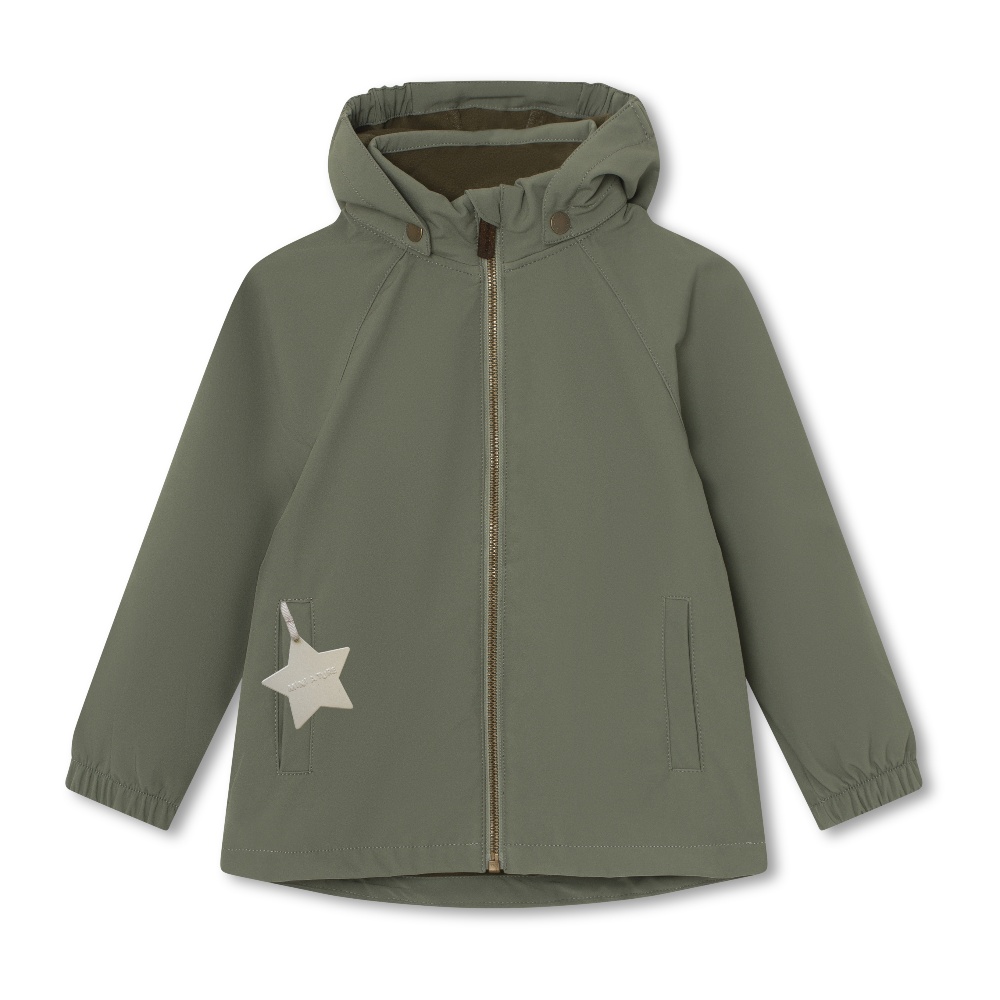 MINI A TURE Dětská softshellová bunda MATADEN "Agave Green" VELIKOST: 92/2 roky