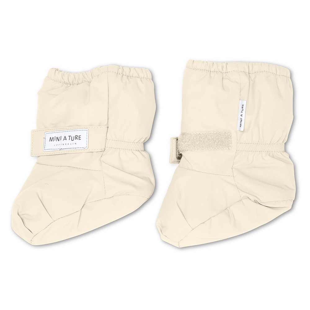 MINI A TURE Botičky MATWINN "Angora Cream" VELIKOST: 0-6 měsíců