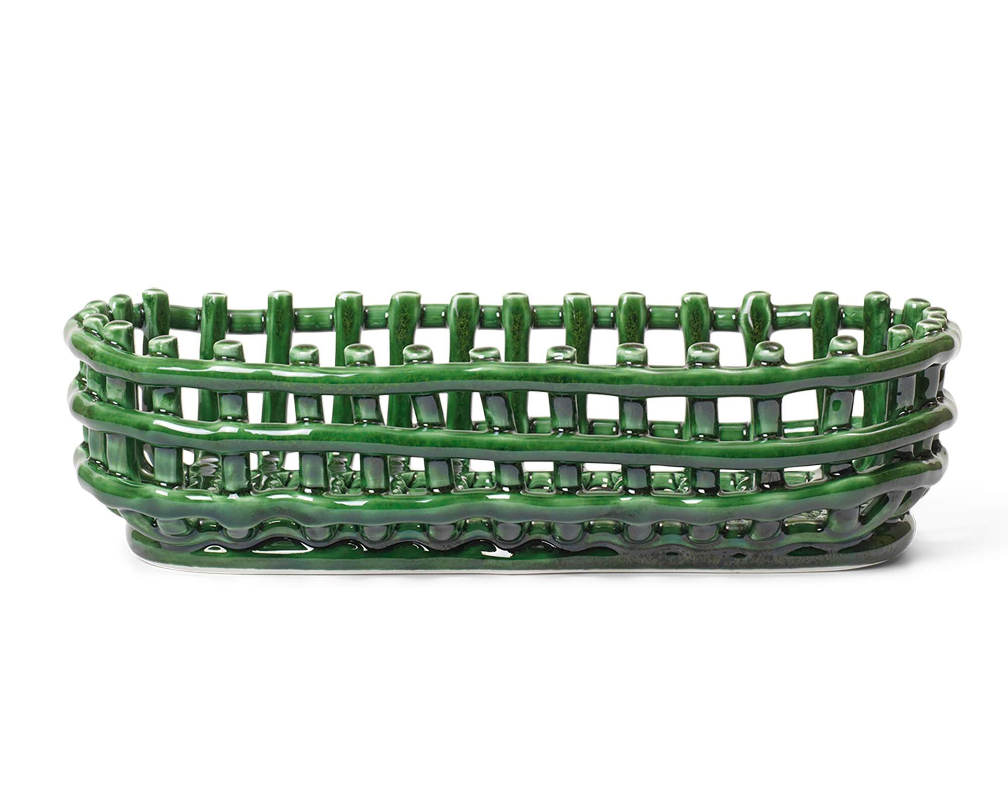 Keramická mísa Oval "Emerald Green" ferm LIVING