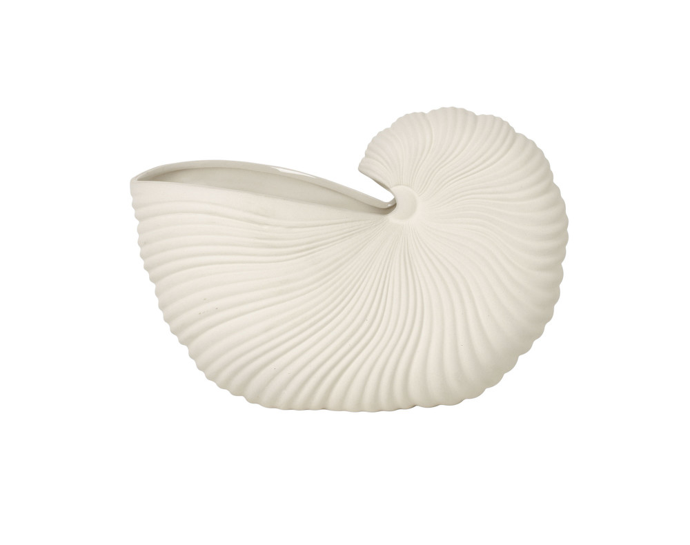 Květináč / váza Shell Pot "Off-white" ferm LIVING