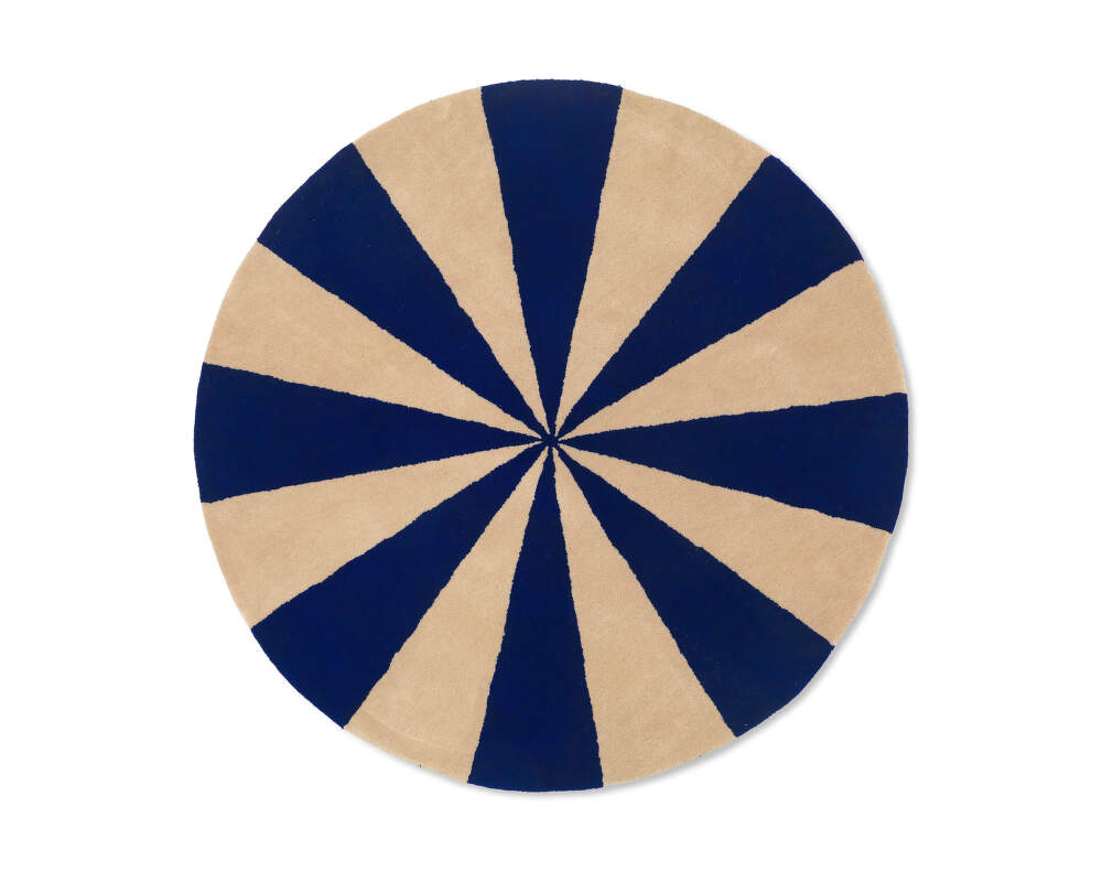 Koberec Arch Tufted Large "Bright Blue / Off-white" ferm LIVING