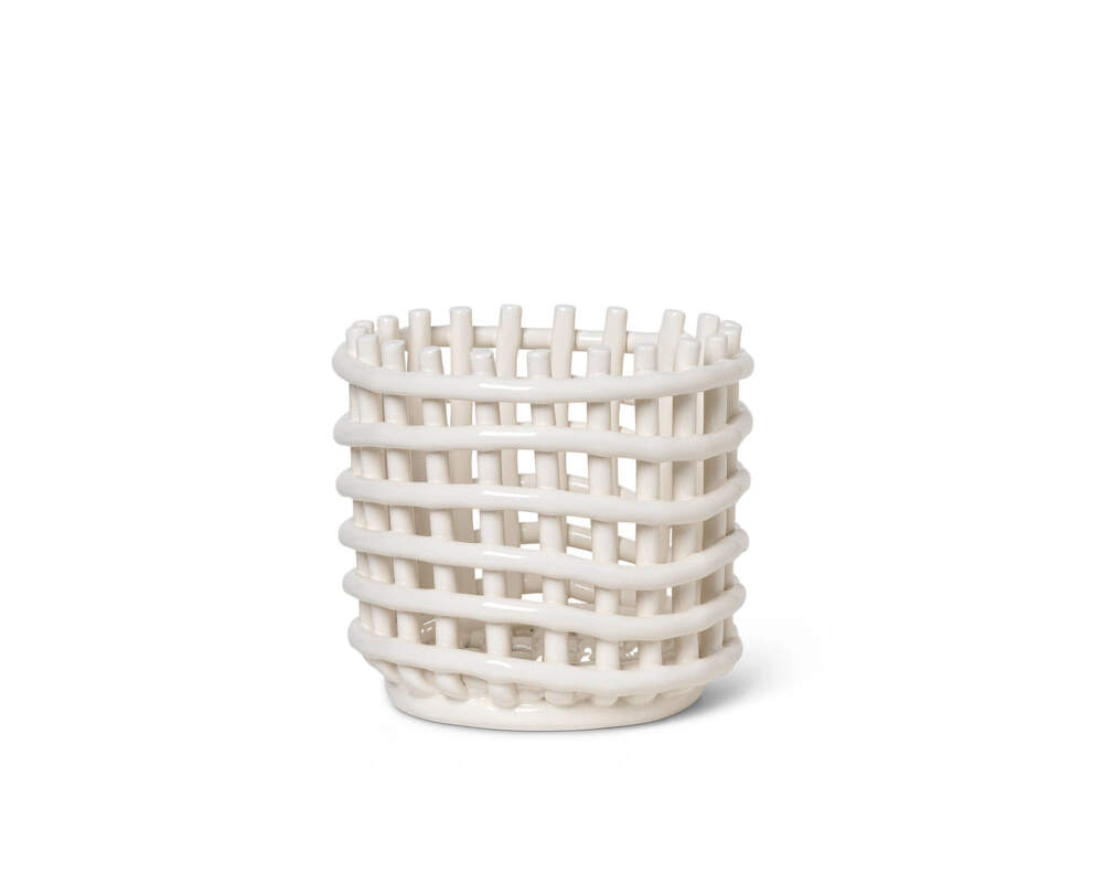 Keramický organizér Small "Off-white" ferm LIVING