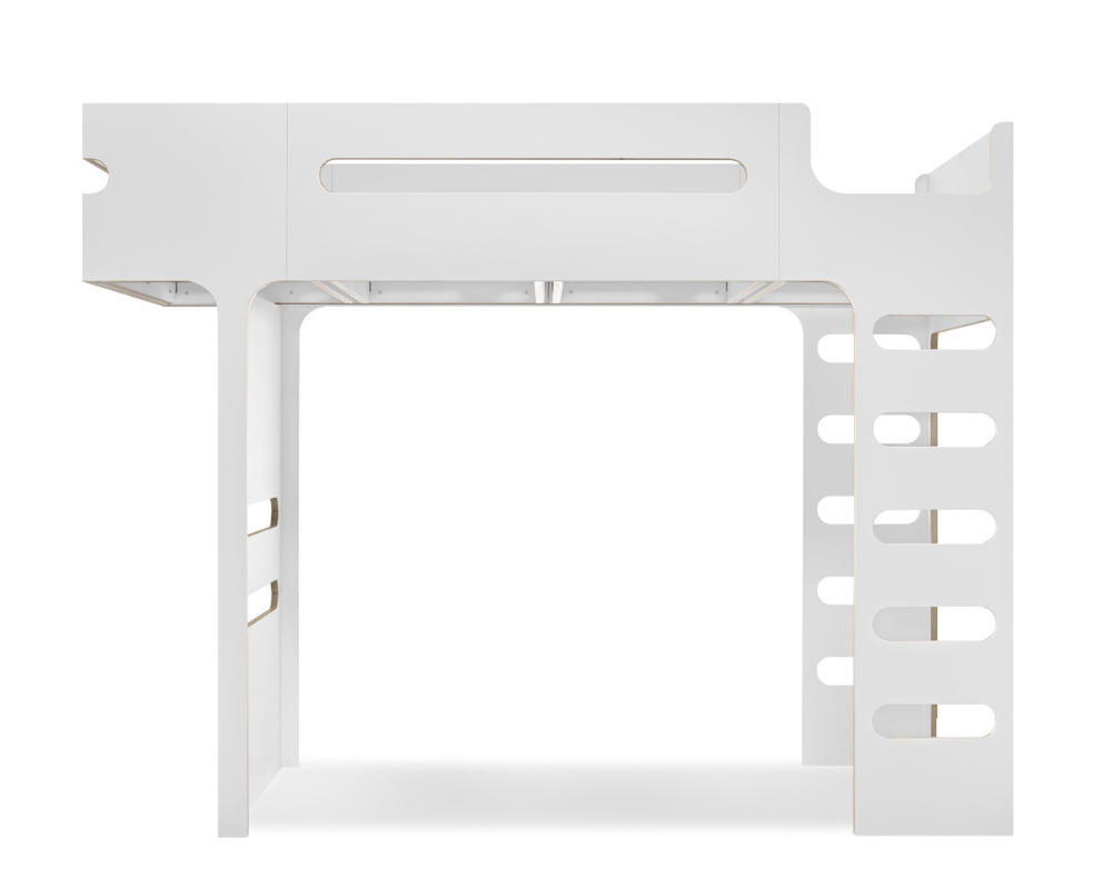 Postel / palanda F Bunk Bed "White Laminate" RAFA kids