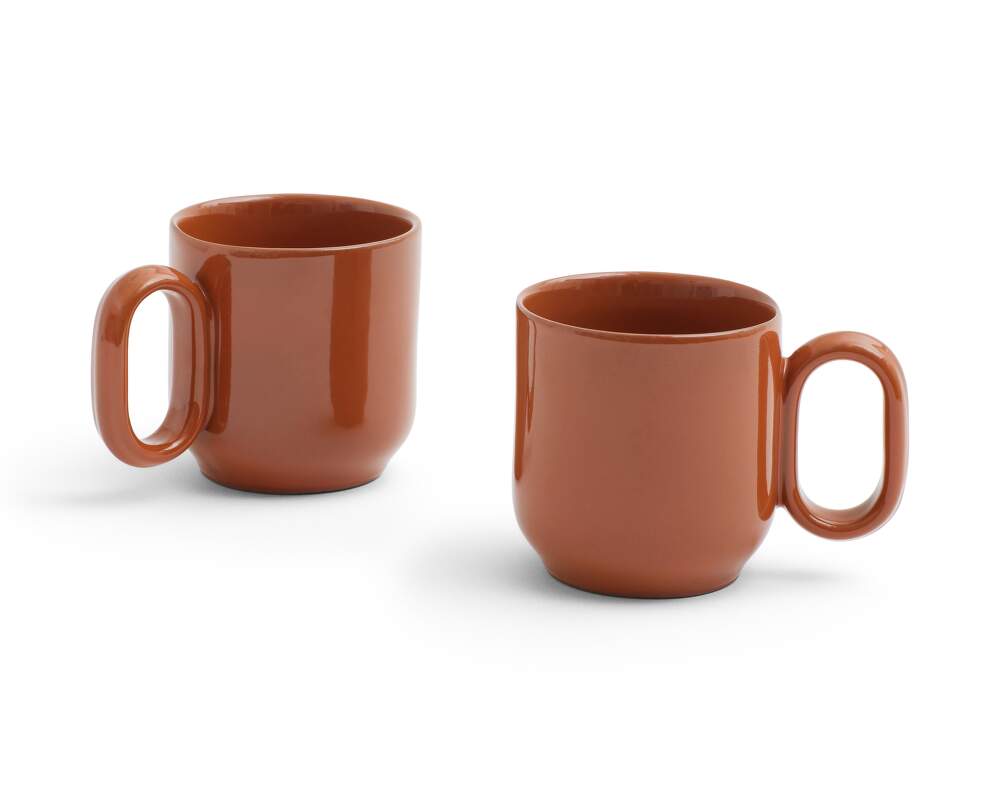 HAY DESIGN Sada 2 hrnků Barro "Natural" HAY