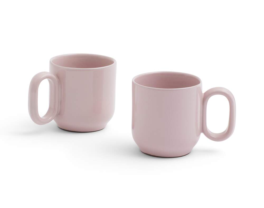 HAY DESIGN Sada 2 hrnků Barro "Pink" HAY