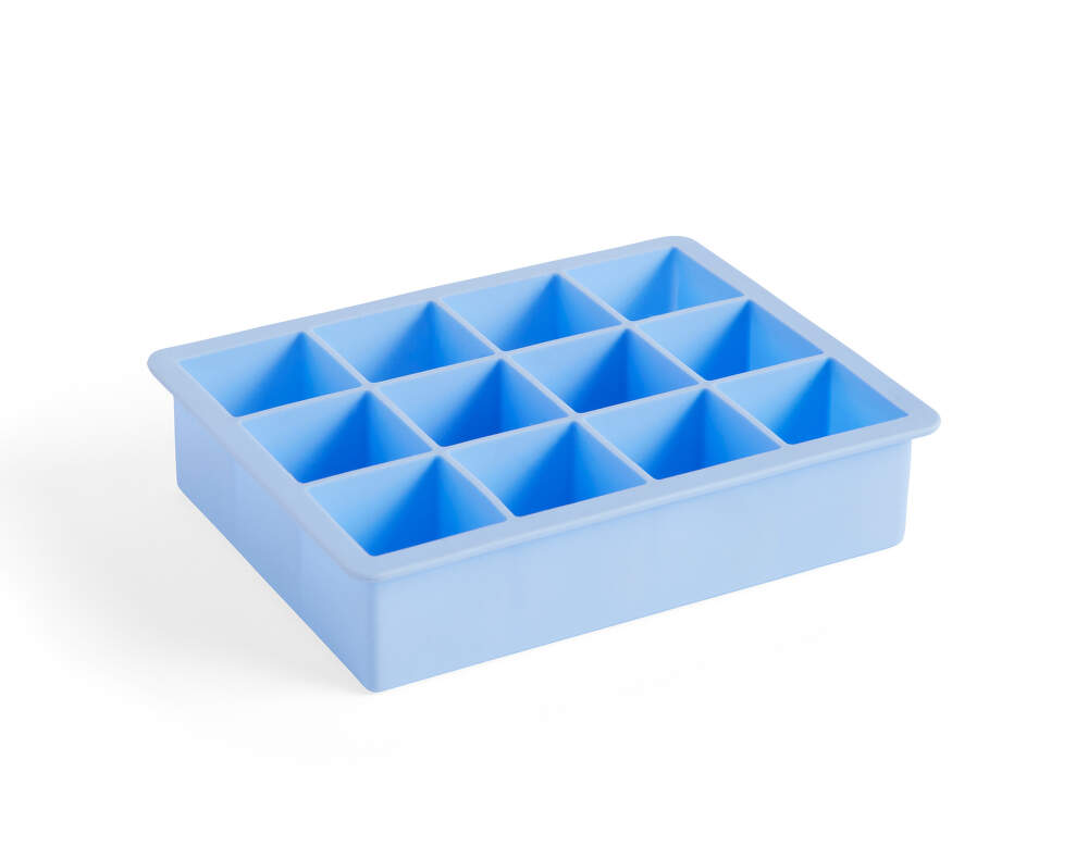 HAY DESIGN Silikonová forma na led Square XL "Light Blue" HAY